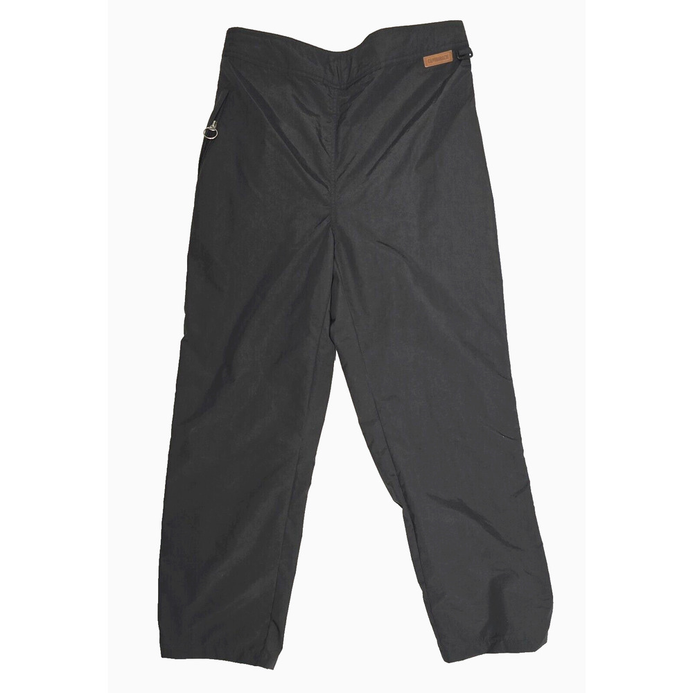 Canvasback Men's Nylon Black Weather Track Pants Windbreaker Full Zip XXL